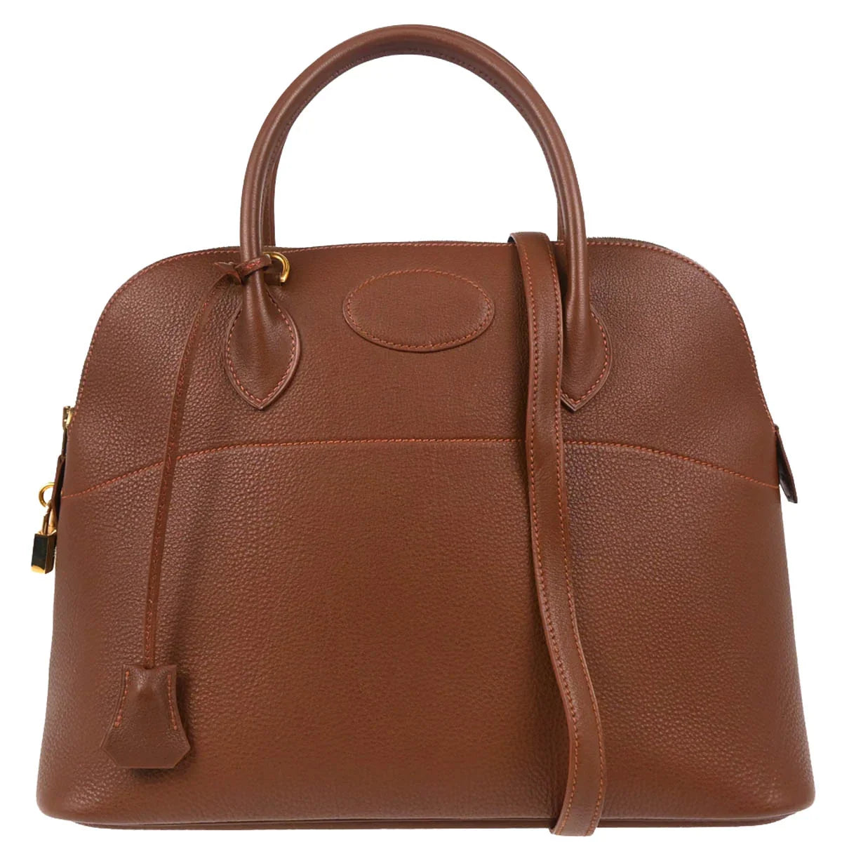 Hermes 1997 Noisette Ardennes Bolide 35 2way Handbag Shoulder