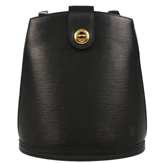 Louis Vuitton 1995 Black Epi Cluny Shoulder Bag M52252