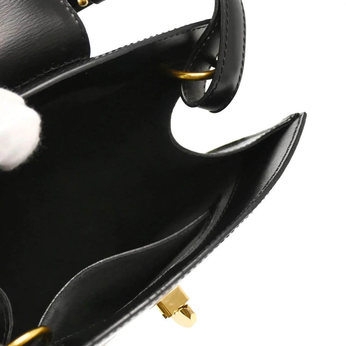 Louis Vuitton 1995 Black Epi Cluny Shoulder Bag M52252