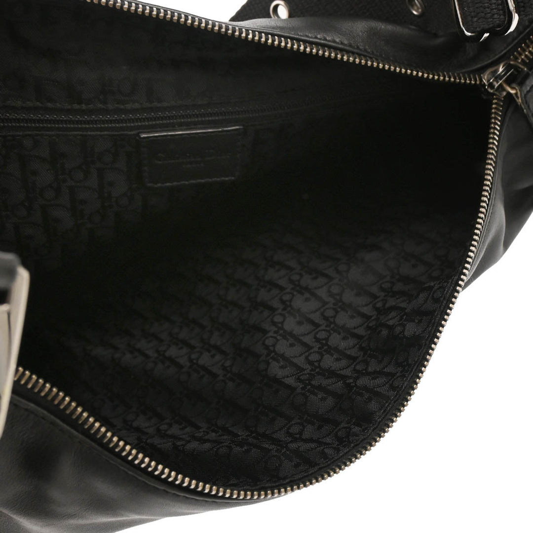【ヴィンテージ】Rank:A☆Dior BLACK ショルダーバッグ 953863 Vintage Black Christian Dior Leather Charm Bag — AMO Vintage