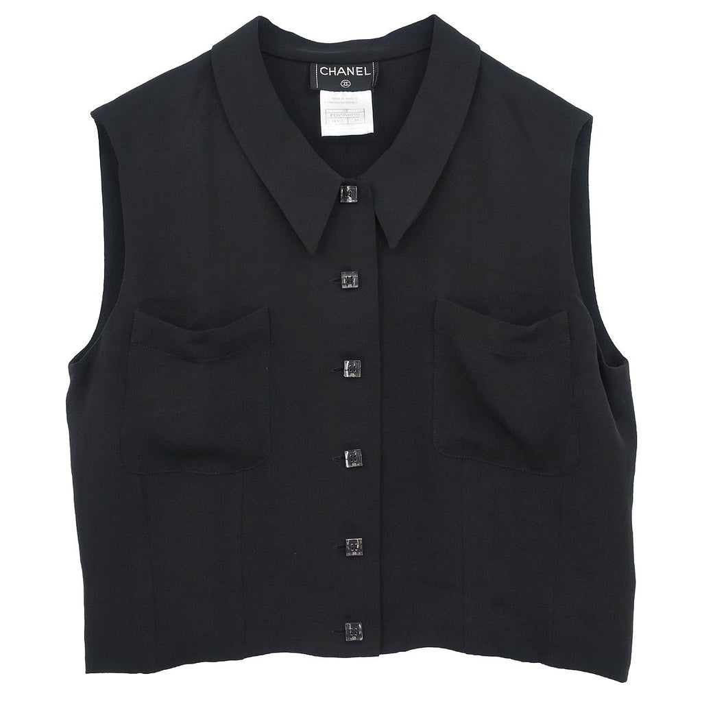 Chanel 1999 Vest Jacket Black #38 – AMORE Vintage Tokyo