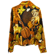 Hermes Shirt Blouse Brown #36