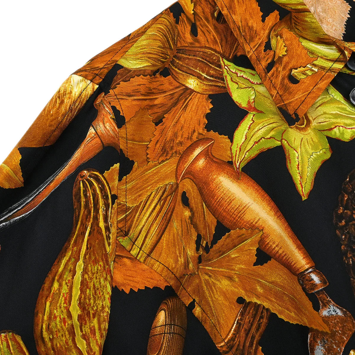 Hermes Shirt Blouse Brown #36