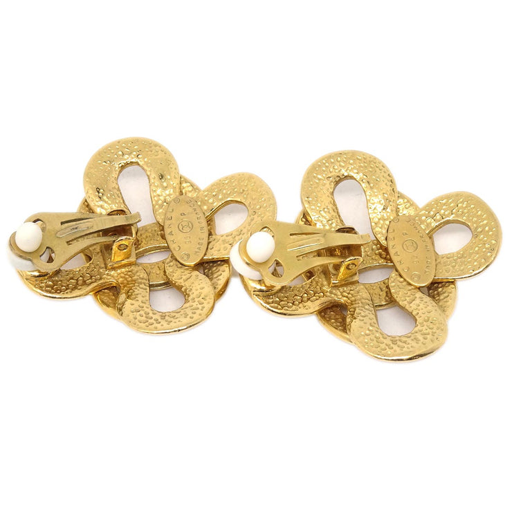 Chanel Gold Earrings Clip-On 95P