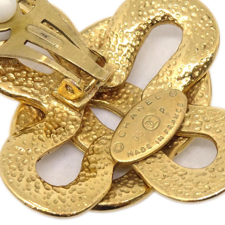 Chanel Gold Earrings Clip-On 95P