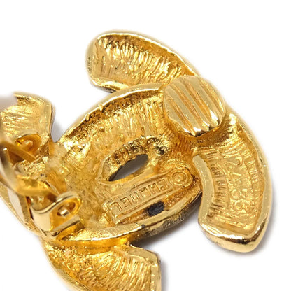 Chanel Gold CC Earrings Clip-On 2433