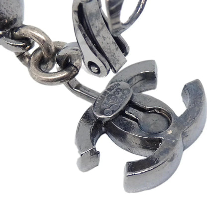 Chanel CC Dangle Earrings Clip-On Rhinestone 06A