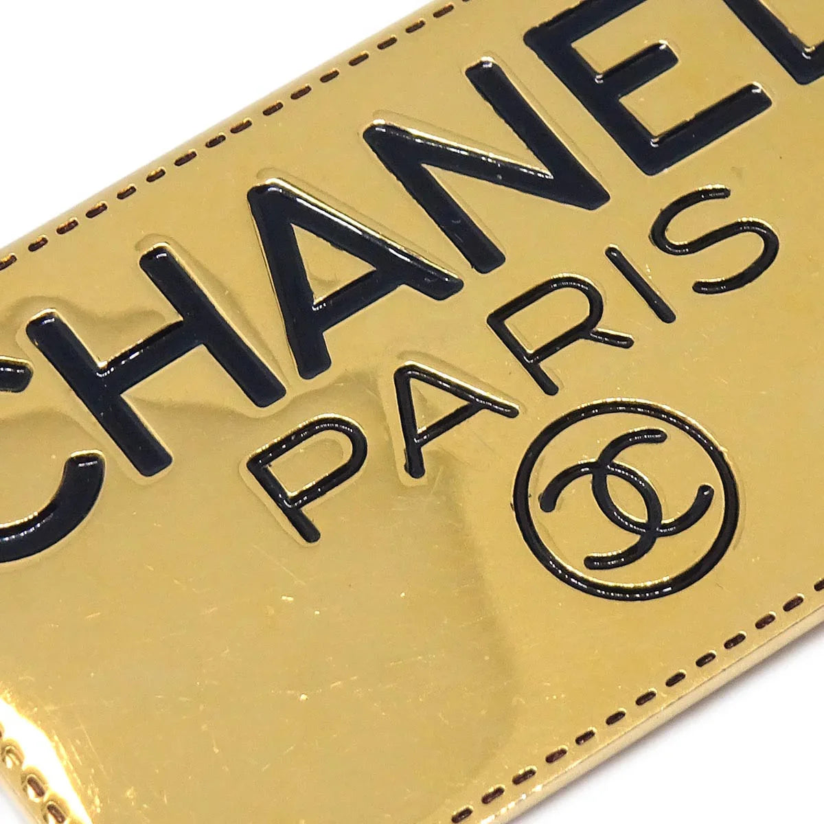 Chanel Plate Brooch Pin Gold
