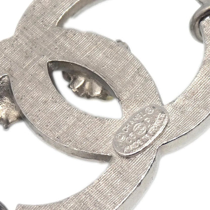 Chanel Silver Chain Belt Costume Pearl Rhinestone Small Good