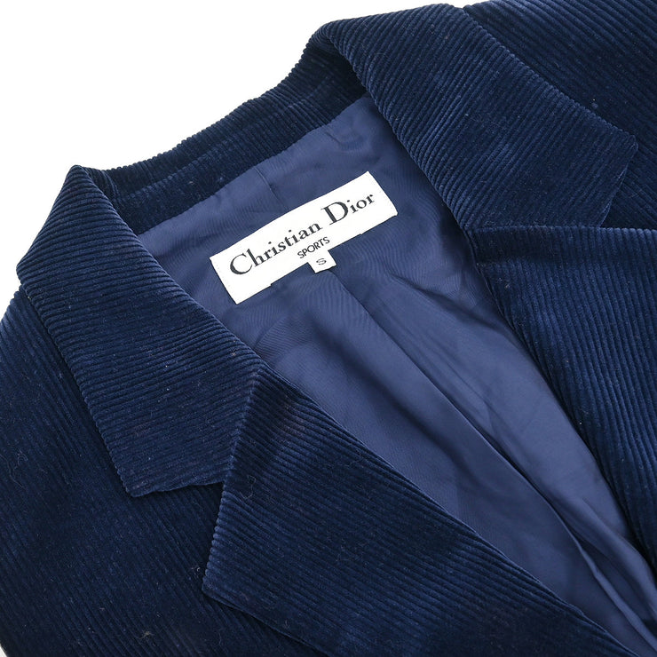 Christian Dior Single Breasted Jacket Navy #S