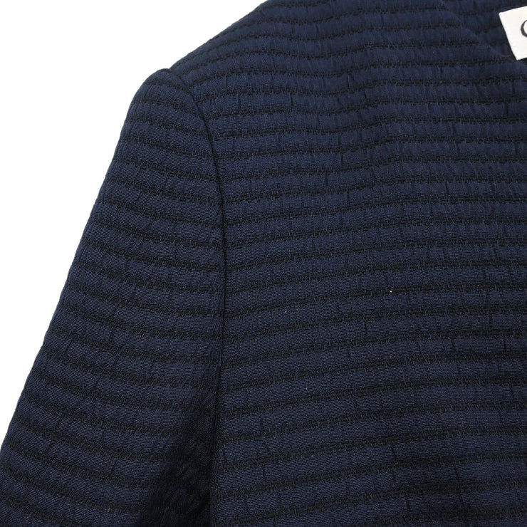 Christian Dior Setup Suit Jacket Skirt Navy #7