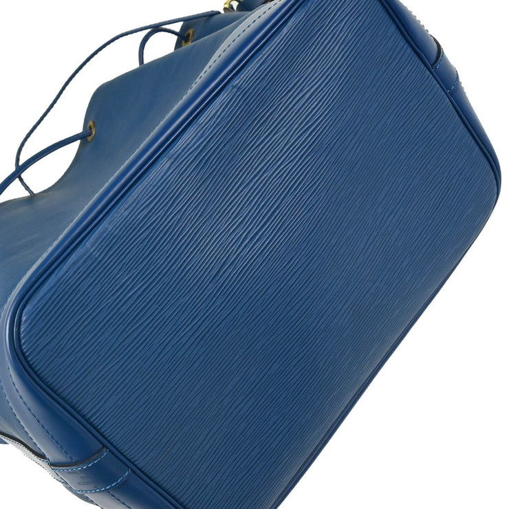 Louis Vuitton 1999 Blue Epi Noe Drawstring Shoulder Bag M44005