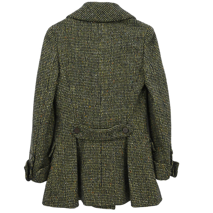 Chanel 2001 Double Breasted Jacket Green #34