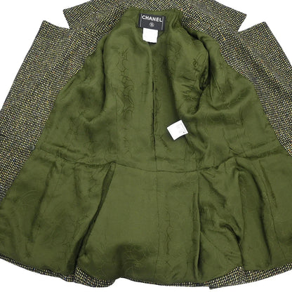Chanel 2001 Double Breasted Jacket Green #34