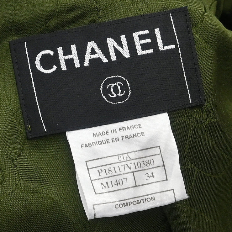 Chanel 2001 Double Breasted Jacket Green #34