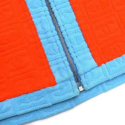 Chanel 2002 Sports Line Zip Up Jacket Orange #38