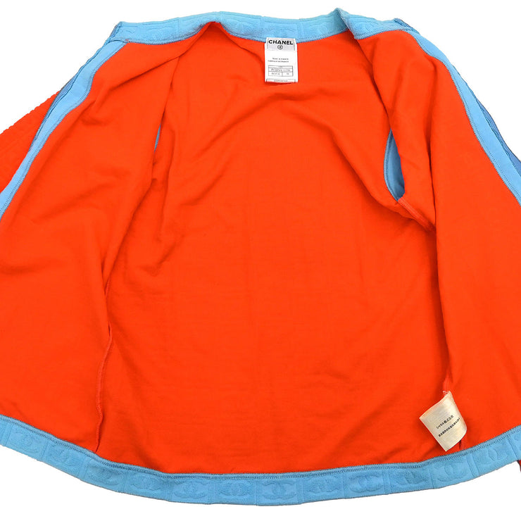 Chanel 2002 Sports Line Zip Up Jacket Orange #38