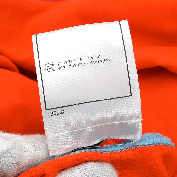 Chanel 2002 Sports Line Zip Up Jacket Orange #38