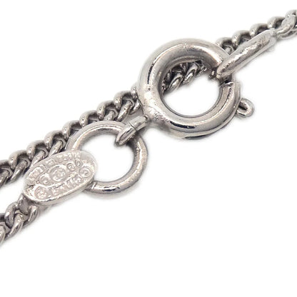 Chanel Cambon Ligne Chain Necklace Pendant Silver 05C