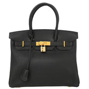 Hermes 2005 Black Togo Birkin 30 Handbag