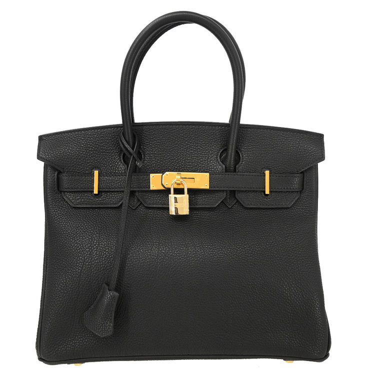 Hermes 2005 Black Togo Birkin 30 Handbag