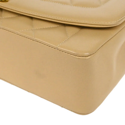 Chanel * 1994-1996 Beige Lambskin Medium Diana Shoulder Bag