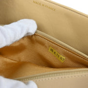 Chanel * 1994-1996 Beige Lambskin Medium Diana Shoulder Bag