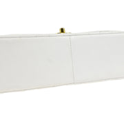 Chanel * 1994-1996 White Lambskin Medium Diana Shoulder Bag