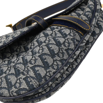 Christian Dior Navy Trotter Saddle Handbag