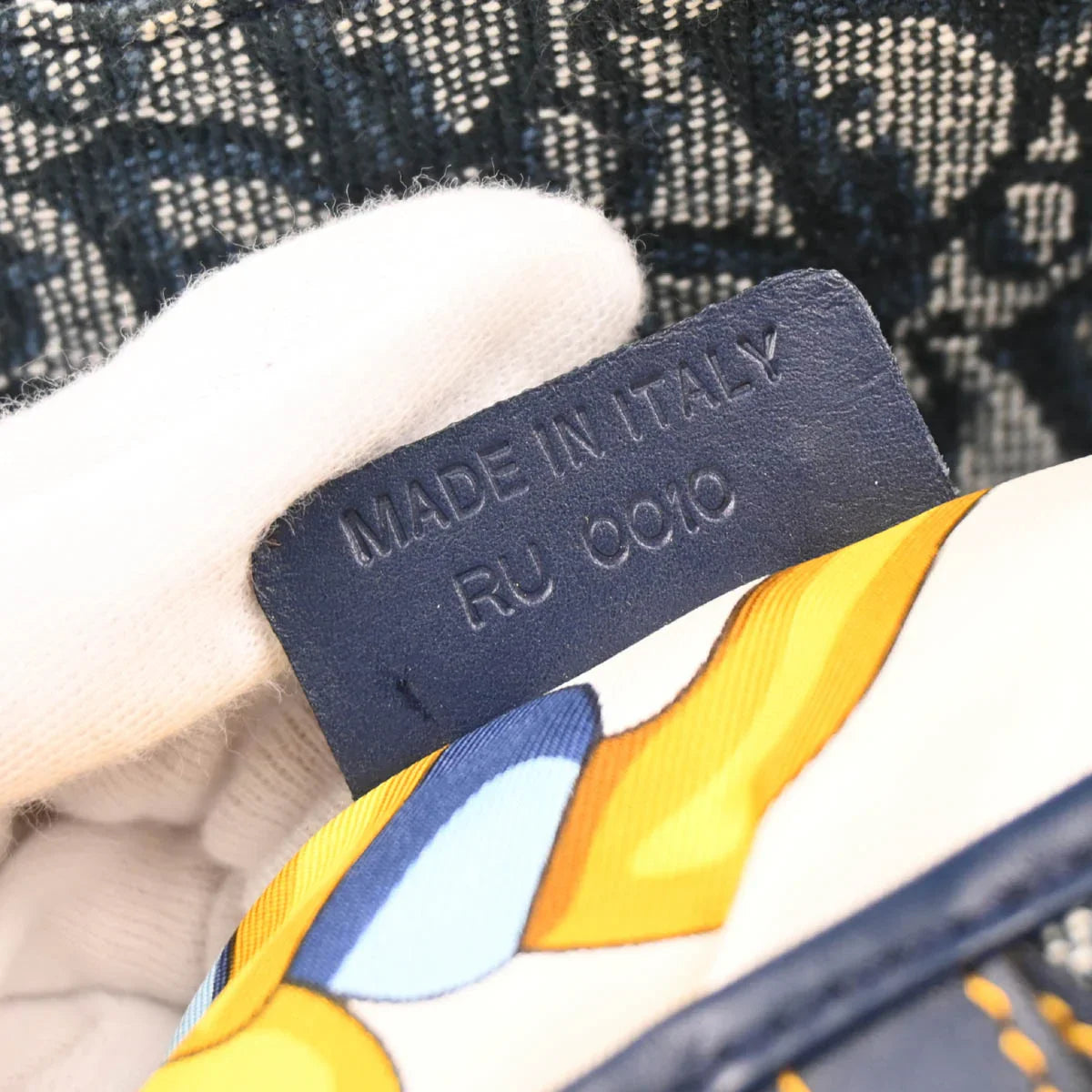 Christian Dior Navy Trotter Saddle Handbag