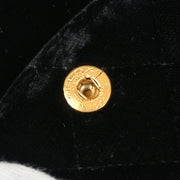 Chanel * 1994-1996 Black Velvet Medium Double Flap Shoulder Bag