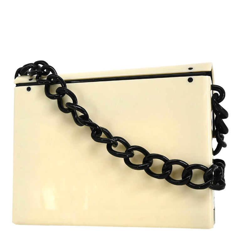 Chanel 2000-2001 Black White Acrylic Shoulder Bag