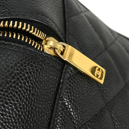 Chanel 2003-2004 Black Caviar Bowling Bag