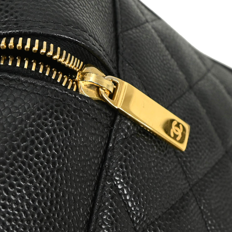 Chanel 2003-2004 Black Caviar Bowling Bag