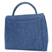 Chanel 1997-1999 Blue Denim Top Handle Handbag