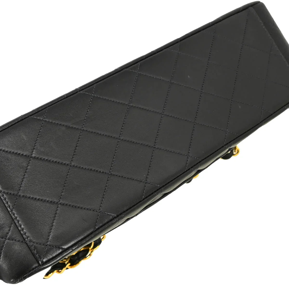 Chanel 1994-1996 Black Lambskin Maxi Classic Flap Shoulder Bag