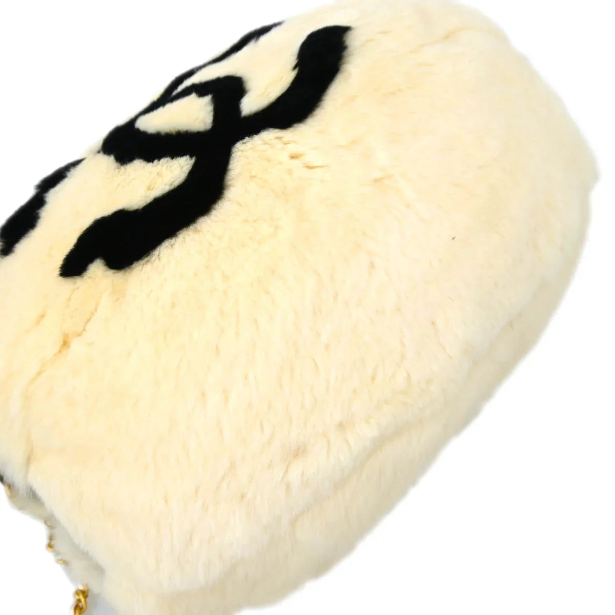 Chanel 2001 Rabbit Fur Hand Muff Bag
