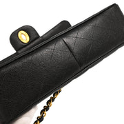 Chanel 1994-1996 Black Caviar Jumbo Classic Flap Bag