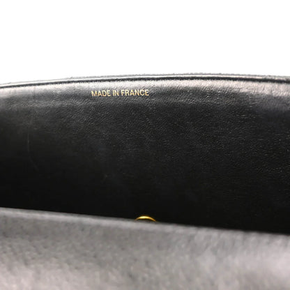 Chanel 1994-1996 Black Caviar Jumbo Classic Flap Bag