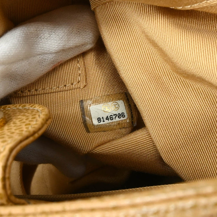 Chanel 2003-2004 Beige Caviar Petite Shopping Tote PST Chain Handbag