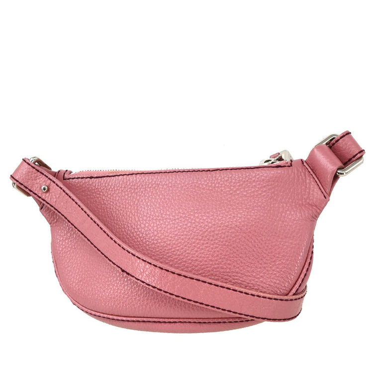 Chanel 2003-2004 Pink Calfskin Fringe Shoulder Bag