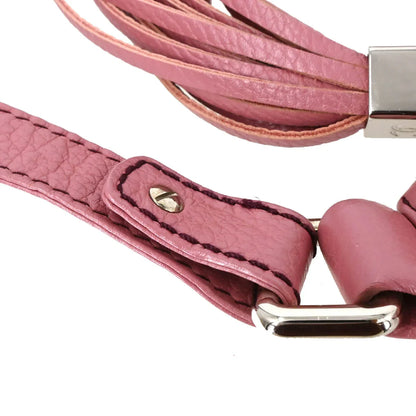Chanel 2003-2004 Pink Calfskin Fringe Shoulder Bag