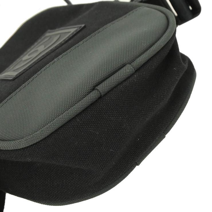 Chanel 2003-2004 Black Green Sports Line Shoulder Bag