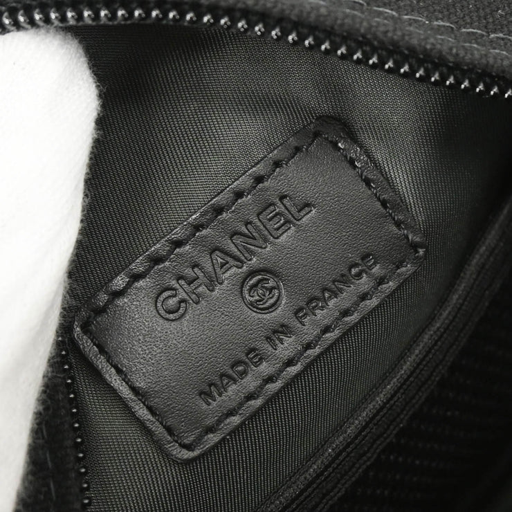 Chanel 2003-2004 Black Green Sports Line Shoulder Bag