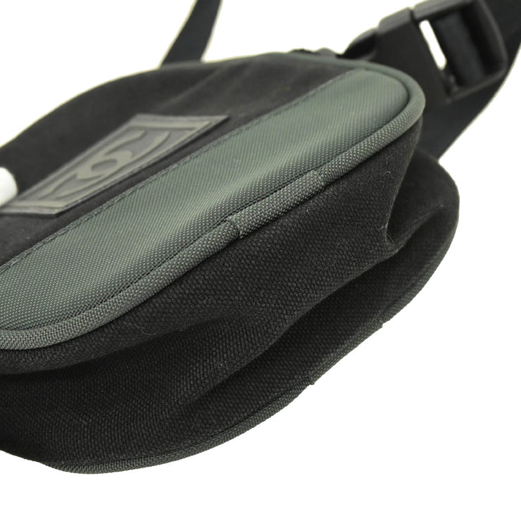 Chanel 2003-2004 Black Green Sports Line Shoulder Bag