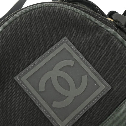 Chanel 2003-2004 Black Green Sports Line Shoulder Bag