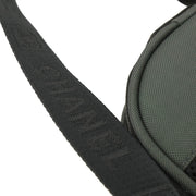 Chanel 2003-2004 Black Green Sports Line Shoulder Bag