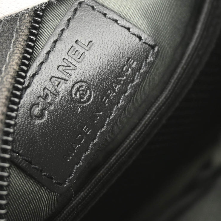 Chanel 2003-2004 Black Green Sports Line Shoulder Bag