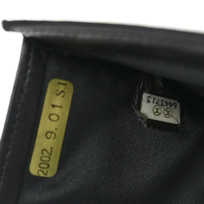 Chanel 2000-2001 Black Nylon Travel Line Bifold Wallet