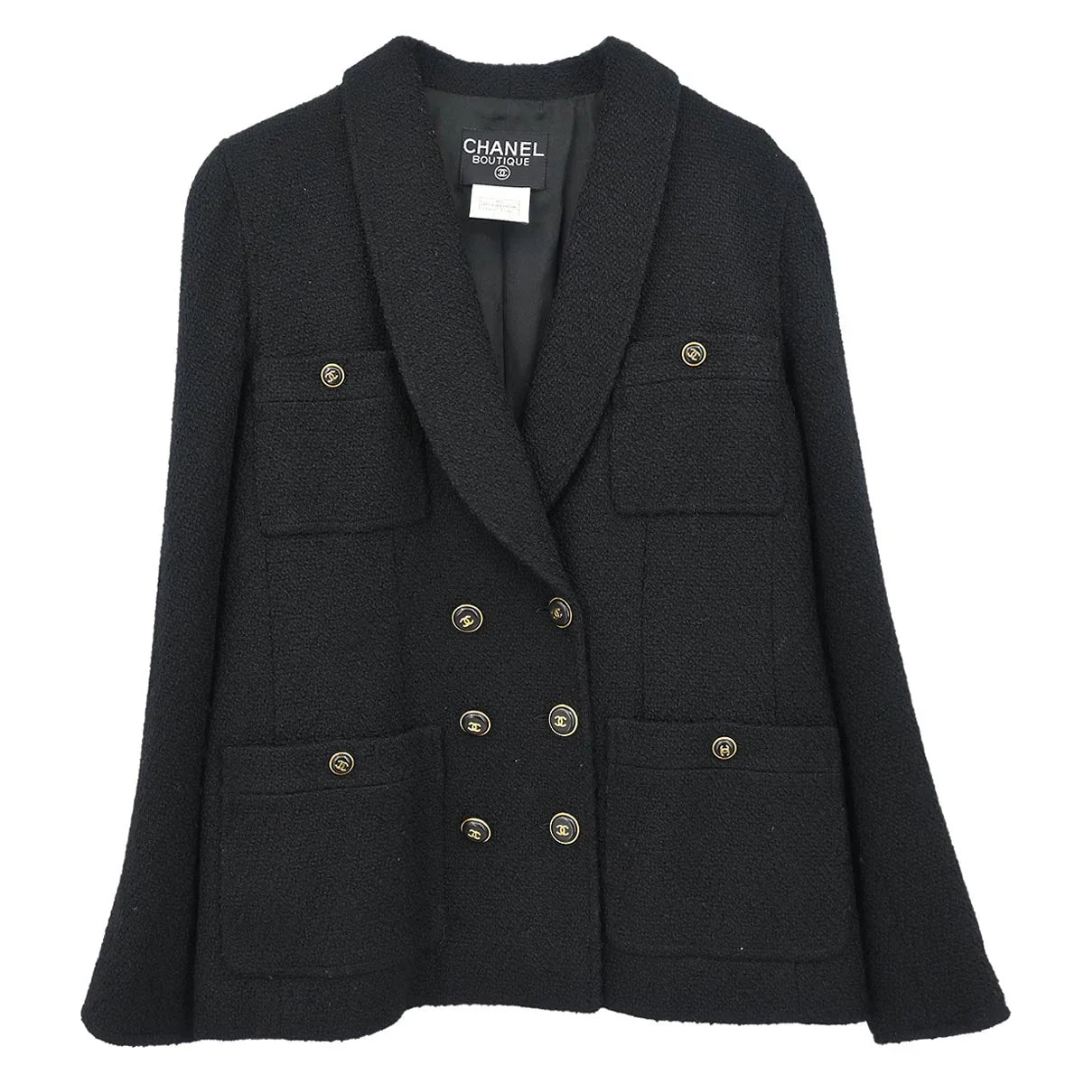 Chanel 1995 Double Breasted Jacket Black #40